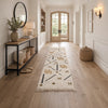 Hona 3 x 8 Hallway Runner Rug, Handwoven Traditional Tassels, Ivory Wool By Casagear Home