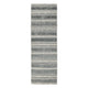 Kobi 3 x 8 Hallway Runner Rug, Handwoven Shaggy Striped, Blue White By Casagear Home