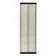Nabi 3 x 8 Hallway Runner Rug, Honeycomb Stripe Woven, Ivory Black Border By Casagear Home