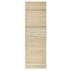 Suko 3 x 8 Hallway Runner Rug, Handwoven Striped Natural Jute Wool Blend By Casagear Home