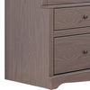 Stav Wide Dresser Chest with 6 Drawers Plank Style Gray Solid Wood By Casagear Home BM319808