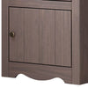 Stav Nightstand 1 Drawer and Door 25 Inch Plank Style Gray Solid Wood By Casagear Home BM319809