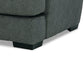 Laila Accent Chair with Throw Pillow Solid Wood Dark Gray Chenille Fabric By Casagear Home BM319833