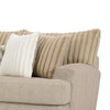 Laila Sofa 5 Accent Pillows 98 Inch Solid Wood Light Brown Chenille By Casagear Home BM319840