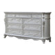Venta Wide Dresser Chest 9 Drawer Carved White Solid Wood By Casagear Home BM319847