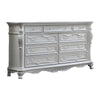 Venta Wide Dresser Chest 9 Drawer Carved White Solid Wood By Casagear Home BM319847