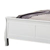 Ryla Full Size Bed Sleek Modern Panel Headboard Design White Solid Wood By Casagear Home BM319852