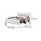 Ryla Twin Size Bed Sleek Modern Panel Headboard Design White Solid Wood By Casagear Home BM319854