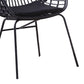 Niya Patio Chair Set of 2 Polyester Black Steel Outdoor Rattan Wicker By Casagear Home BM319857