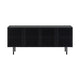 Dyan 66 Inch Sideboard Buffet Cabinet Console, 4 Doors, Black Wood Finish By Casagear Home