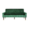 Covia Sofa Straight Tufted Green Velvet Upholstery 70 Inch Gold Tip Legs By Casagear Home BM320524