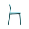 Corie Outdoor Patio Chair Set of 2 Midcentury Modern Style Teal Blue By Casagear Home BM320546