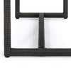 Sanie Outdoor Dining Table, 59 Inch Top, Iron Frame, Brown Resin Wicker By Casagear Home