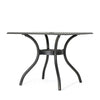 Serb Outdoor Dining Table, 37 Inch Square, Handcrafted Copper Patina Finish By Casagear Home