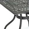 Serb Outdoor Dining Table, 37 Inch Square, Handcrafted Copper Patina Finish By Casagear Home