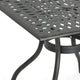 Serb Outdoor Dining Table, 37 Inch Square, Handcrafted Copper Patina Finish By Casagear Home