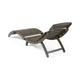 Hanie Outdoor Foldable Chaise Lounger, 73 Inch, Slatted Gray Acacia Wood By Casagear Home