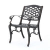 Toni Outdoor Armchair Scrolled Lattice Pattern Cabriole Legs Copper Metal By Casagear Home BM320588