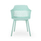 Outdoor Patio Chair, Curved Arms, Weather Resistant Modern Mint Green By Casagear Home