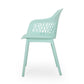 Outdoor Patio Chair Curved Arms Weather Resistant Modern Mint Green By Casagear Home BM320593