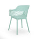 Outdoor Patio Chair, Curved Arms, Weather Resistant Modern Mint Green By Casagear Home
