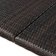 Nona Outdoor Dining Table, 64 Inch Square Top, Brown Rattan Wood, Iron By Casagear Home