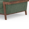 Pola Accent Chair Olive Green Polyester Foam Cushions Solid Pine Wood By Casagear Home BM320741