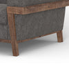 Pola Accent Chair Iron Gray Polyester Foam Cushions Solid Pine Wood By Casagear Home BM320742