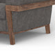 Pola Accent Chair Iron Gray Polyester Foam Cushions Solid Pine Wood By Casagear Home BM320742