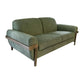 Pola 69 Inch Loveseat Olive Green Polyester Foam Cushions Solid Pine Wood By Casagear Home BM320747