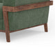 Pola 69 Inch Loveseat Olive Green Polyester Foam Cushions Solid Pine Wood By Casagear Home