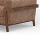 Pola Loveseat Cognac Brown Faux Leather Foam Solid Pine Wood 69 Inch By Casagear Home