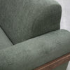 Pola Sofa Olive Green Polyester Foam Cushions Solid Pine Wood 95 Inch By Casagear Home BM320751