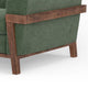 Pola Sofa Olive Green Polyester Foam Cushions Solid Pine Wood 95 Inch By Casagear Home