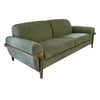 Pola Sofa, Olive Green Polyester, Foam Cushions, Solid Pine Wood, 95 Inch By Casagear Home