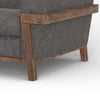 Pola Sofa Iron Gray Polyester Foam Cushions Solid Pine Wood 95 Inch By Casagear Home