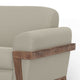 Pola Sofa Almond Gray Polyester Foam Cushions Solid Pine Wood 95 Inch By Casagear Home