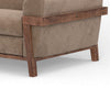 Pola Sofa Light Brown Polyester Foam Cushions Solid Pine Wood 95 Inch By Casagear Home