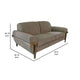 Pola Sofa Light Brown Polyester Foam Cushions Solid Pine Wood 95 Inch By Casagear Home