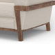 Pola Sofa Beige Polyester Foam Cushions Solid Pine Wood Frame 95 Inch By Casagear Home
