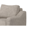 Tuba Accent Chair Gray Fabric Plush Foam Throw Pillow Solid Pine Wood By Casagear Home BM320761