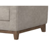 Tuba Accent Chair Gray Fabric Plush Foam Throw Pillow Solid Pine Wood By Casagear Home BM320761