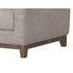 Tuba Accent Chair Gray Fabric Plush Foam Throw Pillow Solid Pine Wood By Casagear Home BM320761