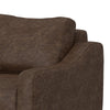 Tuba Accent Chair Chocolate Brown Polyester Plush Foam Solid Pine Wood By Casagear Home BM320762