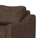 Tuba Accent Chair Chocolate Brown Polyester Plush Foam Solid Pine Wood By Casagear Home BM320762