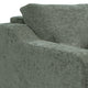 Tuba Loveseat Olive Green Polyester Plush Foam Solid Pine Wood 62 Inch By Casagear Home