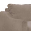Tuba Loveseat Light Brown Polyester Plush Foam Solid Pine Wood 62 Inch By Casagear Home