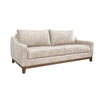 Tuba Loveseat Gray Polyester Foam Cushions Solid Pine Wood 62 Inch By Casagear Home BM320767