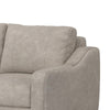 Tuba Loveseat Gray Polyester Foam Cushions Solid Pine Wood 62 Inch By Casagear Home