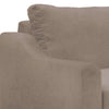 Tuba Sofa Light Brown Polyester Foam Cushions Solid Pine Wood 88 Inch By Casagear Home